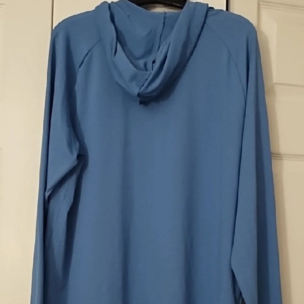 George Light Blue UPF 50+ Hoodie - Picture 2 of 2